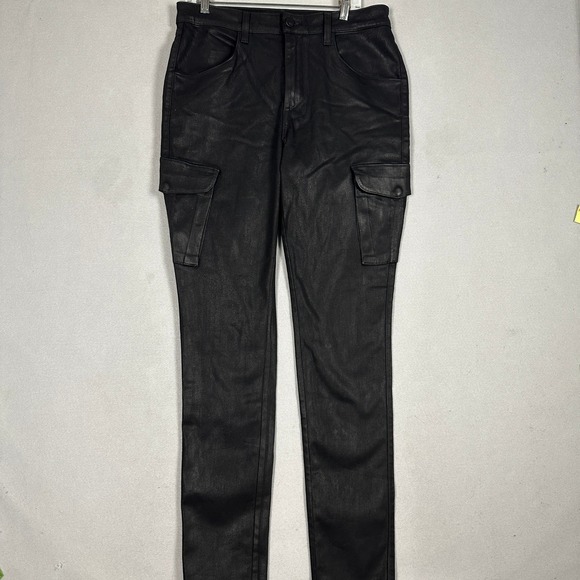 Monfrere Other - Monfrere Pants Mens 34 Preston Coated Noir Slim Cargo Black Japanese Denim USA